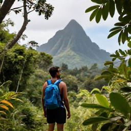 Caribbean Holidays, December Nature Holidays, Lush rainforest trails on Saint Vincent with a friendly local guide, tropical foliage and distant mountain views