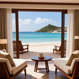 Caribbean Holidays, December Spa Breaks, A tranquil luxury spa overlooking a bright Caribbean beach in Saint Barth&eacute;lemy during December
