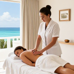 Caribbean Holidays, December Spa Breaks, Spa therapist preparing a peaceful treatment room with natural light and ocean views in Bermuda