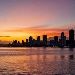 Caribbean Holidays, December Trinidad, Port of Spain waterfront and city skyline at sunset in December, Trinidad