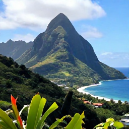 Caribbean Holidays, Dominica Adventure Holidays, Panoramic view of Dominica&rsquo;s rugged green mountains and Caribbean coastline beneath a bright February sky