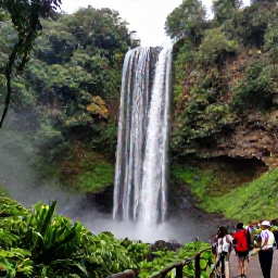 Caribbean Holidays, Dominica Adventure Holidays, Trafalgar Falls in Dominica, two powerful waterfalls surrounded by dense green rainforest and visitors viewing the scene from a safe path
