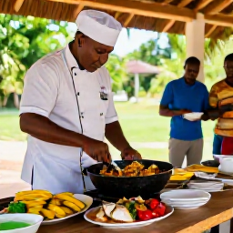 Caribbean Holidays, Dominica April Holidays, Traditional Dominica cooking demonstration with a local chef preparing Creole food, plantains, fresh fish and seasonal vegetables
