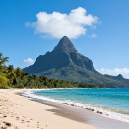 Caribbean Holidays, Dominica Beach Holidays, Quiet Caribbean beach in Dominica in September, with volcanic mountains, lush rainforest and calm turquoise sea