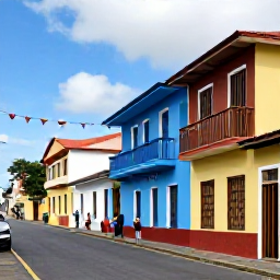 Caribbean Holidays, Dominica December Holidays, Visitors walking through Roseau, Dominica, beside historic colonial buildings, colourful shops and festive street decorations