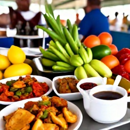 Caribbean Holidays, Dominica Holidays, Friendly Dominican food market and local restaurant serving fresh tropical produce and Caribbean dishes