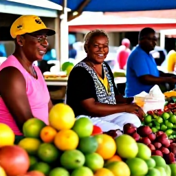 Caribbean Holidays, Dominica in February, Colourful local market in Roseau, Dominica, in February with fresh tropical fruit, spices and friendly island traders