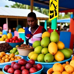 Caribbean Holidays, Dominica in July, Friendly Dominica village market in July with tropical fruit, local food and colourful Caribbean details