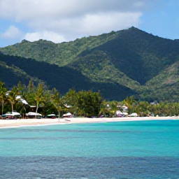 Caribbean Holidays, Dominica in June, Lush Dominica coastline in June, with rainforest-covered mountains, turquoise sea and a quiet tropical beach
