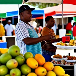 Caribbean Holidays, Dominica in October, Roseau market in Dominica with fresh tropical fruit, spices, handmade crafts and friendly local traders