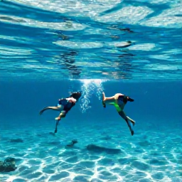 Caribbean Holidays, Dominica Instagram Hotspots, Champagne Reef in Dominica with snorkellers above clear turquoise water and underwater bubbles
