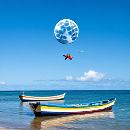 Caribbean Holidays, Dominica Instagram Hotspots, Colourful fishing boats and calm blue Caribbean water at Champagne Reef in Dominica, with snorkellers exploring volcanic bubbles