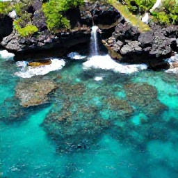 Caribbean Holidays, Dominica Instagram Spots, Aerial-style photograph of Champagne Reef near Soufriere, Dominica, with turquoise Caribbean water, rocky shoreline and bubbles rising from underwater volcanic vents