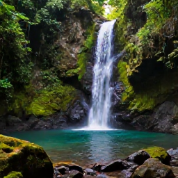 Caribbean Holidays, Dominica Instagram Spots, Emerald Pool waterfall in Dominica surrounded by dense rainforest, with clear water, mossy rocks and a narrow beam of sunlight