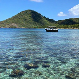 Caribbean Holidays, Dominica January Tours, A small guided boat tour on Dominica's calm January sea, with colourful coral reefs visible in clear water and green hills in the background