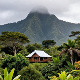 Caribbean Holidays, Dominica Luxury Holidays, Luxury eco-lodge surrounded by lush Dominica rainforest, with misty mountains and tropical foliage