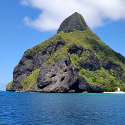 Caribbean Holidays, Dominica Luxury Holidays, Luxury yacht sailing along Dominica's rugged green coastline in clear blue Caribbean water