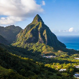 Caribbean Holidays, Dominica Luxury July, Aerial view of Dominica's lush volcanic mountains, rainforest and deep blue Caribbean coastline in warm July sunshine