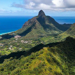 Caribbean Holidays, Dominica Multi-Country, A lush aerial view of Dominica's volcanic mountains, rainforest and bright blue Caribbean coastline in February