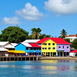 Caribbean Holidays, Dominica Multi-Country Holidays, Colourful Roseau waterfront and market streets with local Caribbean life in Dominica