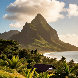 Caribbean Holidays, Dominica Multi-Country, Lush Dominica rainforest, volcanic mountains and Caribbean coastline in warm July sunshine