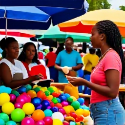 Caribbean Holidays, Dominica Solo Holidays, Friendly solo traveller enjoying a colourful local market and chatting with Dominica residents in Roseau