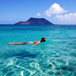 Caribbean Holidays, Dominica Solo Holidays, Solo traveller snorkelling in clear Caribbean water near Dominica, with colourful fish and a volcanic coastline