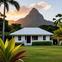 Caribbean Holidays, Dominica Tours July, A comfortable small guesthouse in Dominica surrounded by tropical gardens, with mountains and a peaceful sunset atmosphere
