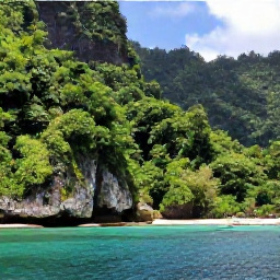 Caribbean Holidays, Dominica Tours July, A small boat cruising beside Dominica's forested coastline in July, showing steep green cliffs, turquoise water and a quiet Caribbean cove