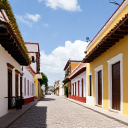 Caribbean Holidays, Dominican Family Holidays, Family exploring the historic Colonial Zone of Santo Domingo, with colourful Spanish buildings and a sunny cobbled street