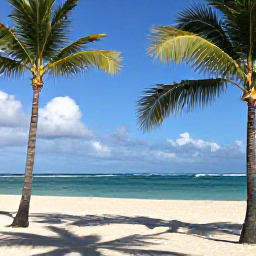 Caribbean Holidays, Dominican Luxury, Luxury beachfront resort in Punta Cana, Dominican Republic, December sunshine, palm trees and calm turquoise sea