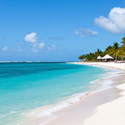 Caribbean Holidays, Dominican Republic Business Class, Bright turquoise sea and white sand beach at a Dominican Republic resort in June