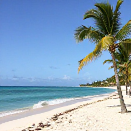 Caribbean Holidays, Dominican Republic January, A sunny Dominican Republic beach in January with turquoise sea, white sand, palm trees and a relaxed all-inclusive resort atmosphere