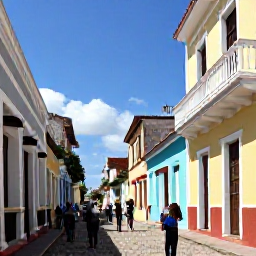 Caribbean Holidays, Dominican Republic May, Historic Zona Colonial in Santo Domingo, Dominican Republic, with colourful colonial buildings, cobbled streets and visitors exploring in warm May sunshine