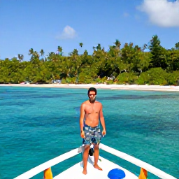 Caribbean Holidays, Dominican Republic Solo Holidays, Solo traveller taking a guided boat trip through the clear waters and green scenery of Saona Island, Dominican Republic
