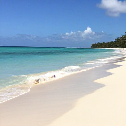 Caribbean Holidays, Dominican Republic Tours, Sunny Caribbean beach in the Dominican Republic in February, clear turquoise water, soft white sand and relaxed holiday atmosphere
