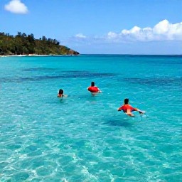 Caribbean Holidays, February Adventure, Visitors snorkelling among colourful fish in a clear Caribbean bay near the British Virgin Islands
