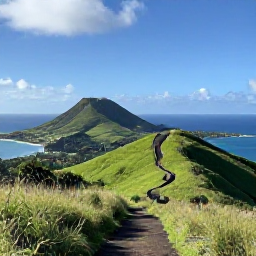 Caribbean Holidays, February Adventures, A bright February morning overlooking green volcanic hills, blue Caribbean sea and a scenic coastal trail on Saint Kitts