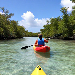 Caribbean Holidays, February Adventures, A guided kayak trip through the clear shallow waters and mangrove channels of the Turks and Caicos Islands