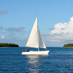 Caribbean Holidays, February Adventures, A small sailing boat passing between sunny Caribbean islands with calm blue water and a relaxed onboard atmosphere