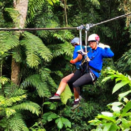 Caribbean Holidays, February Adventures, Adventurous visitors enjoying a scenic Saint Lucia zipline above lush rainforest