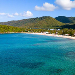 Caribbean Holidays, February Adventures, Aerial view of the Dominican Republic coastline in February, turquoise Caribbean water, green hills and bright sunshine