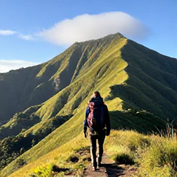 Caribbean Holidays, February Backpacking, Hiker exploring the lush Centre Hills of Montserrat on a clear February morning