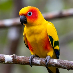 Caribbean Holidays, February Birdwatching, Close-up of a yellow-shouldered Amazon parrot perched on a branch in Cura&ccedil;ao dry woodland