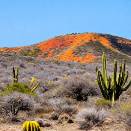 Caribbean Holidays, February Birdwatching, Colourful Cura&ccedil;ao landscape with cacti, dry woodland and bright Caribbean sunshine, suitable for a birdwatching holiday