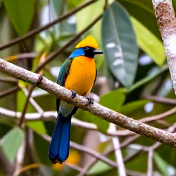 Caribbean Holidays, February Birdwatching, Colourful endemic Hispaniolan birds perched among broadleaf trees in a Dominican Republic mountain forest