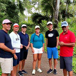 Caribbean Holidays, February Birdwatching, Friendly local birdwatching guide leading a small group through tropical woodland on Nevis