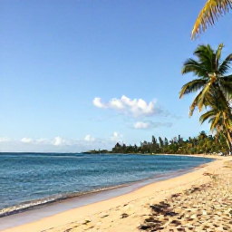 Caribbean Holidays, February City Breaks, Sunny February afternoon at a Saint Kitts beach near Basseterre, with calm turquoise water, golden sand and palm trees