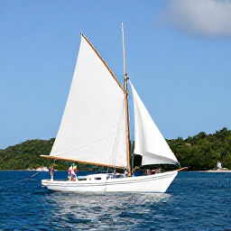 Caribbean Holidays, February Couples Holidays, A traditional sailing yacht cruising between the green islands of Saint Vincent and the Grenadines under a sunny blue sky