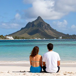 Caribbean Holidays, February Couples Holidays, Romantic tropical view across Saint Vincent and the Grenadines with a couple enjoying the February sunshine